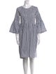 M.PATMOS Striped Knee-Length Dress