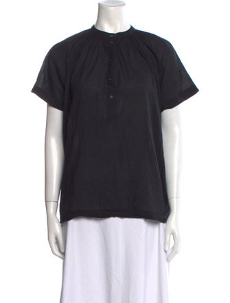 M.PATMOS Crew Neck Short Sleeve Blouse