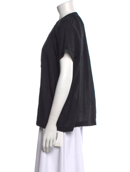 M.PATMOS Crew Neck Short Sleeve Blouse