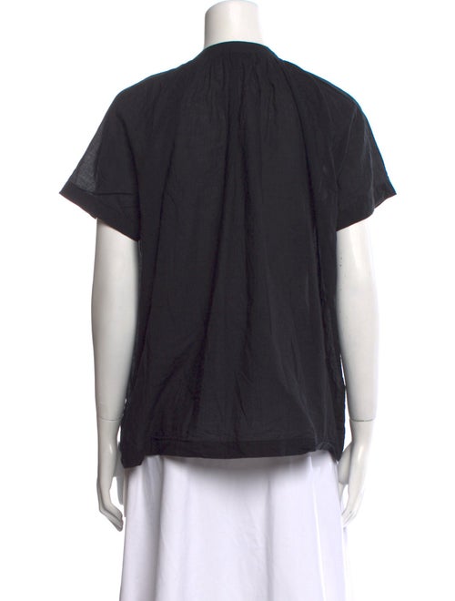 M.PATMOS Crew Neck Short Sleeve Blouse