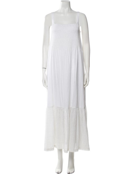 M.PATMOS Square Neckline Long Dress