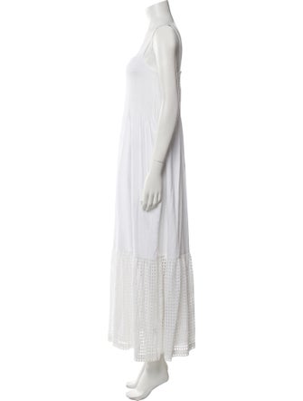 M.PATMOS Square Neckline Long Dress