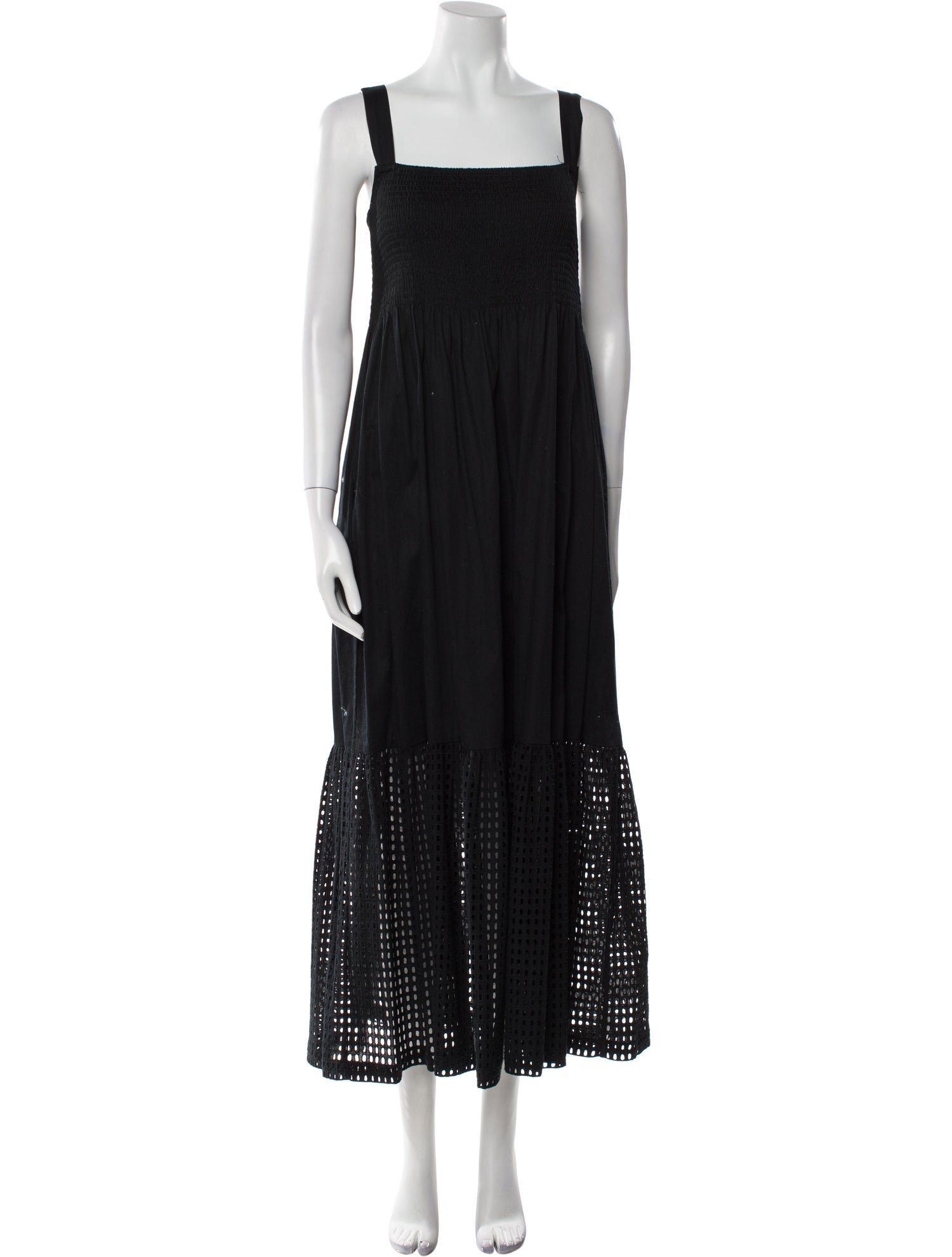 M.PATMOS Square Neckline Long Dress