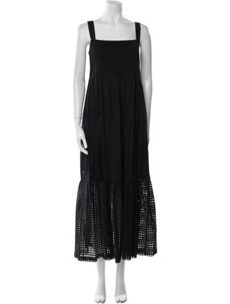 M.PATMOS Square Neckline Long Dress