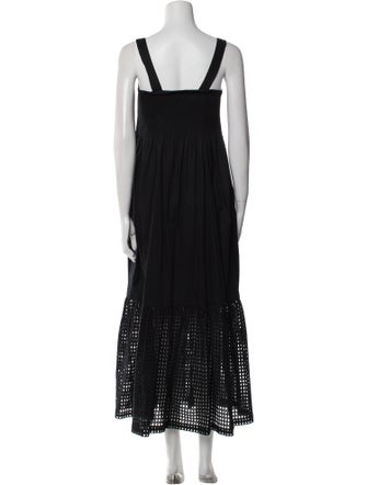 M.PATMOS Square Neckline Long Dress