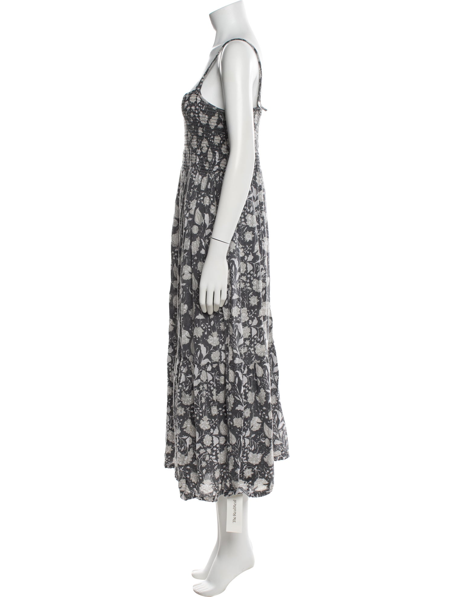M.PATMOS Floral Print Midi Length Dress