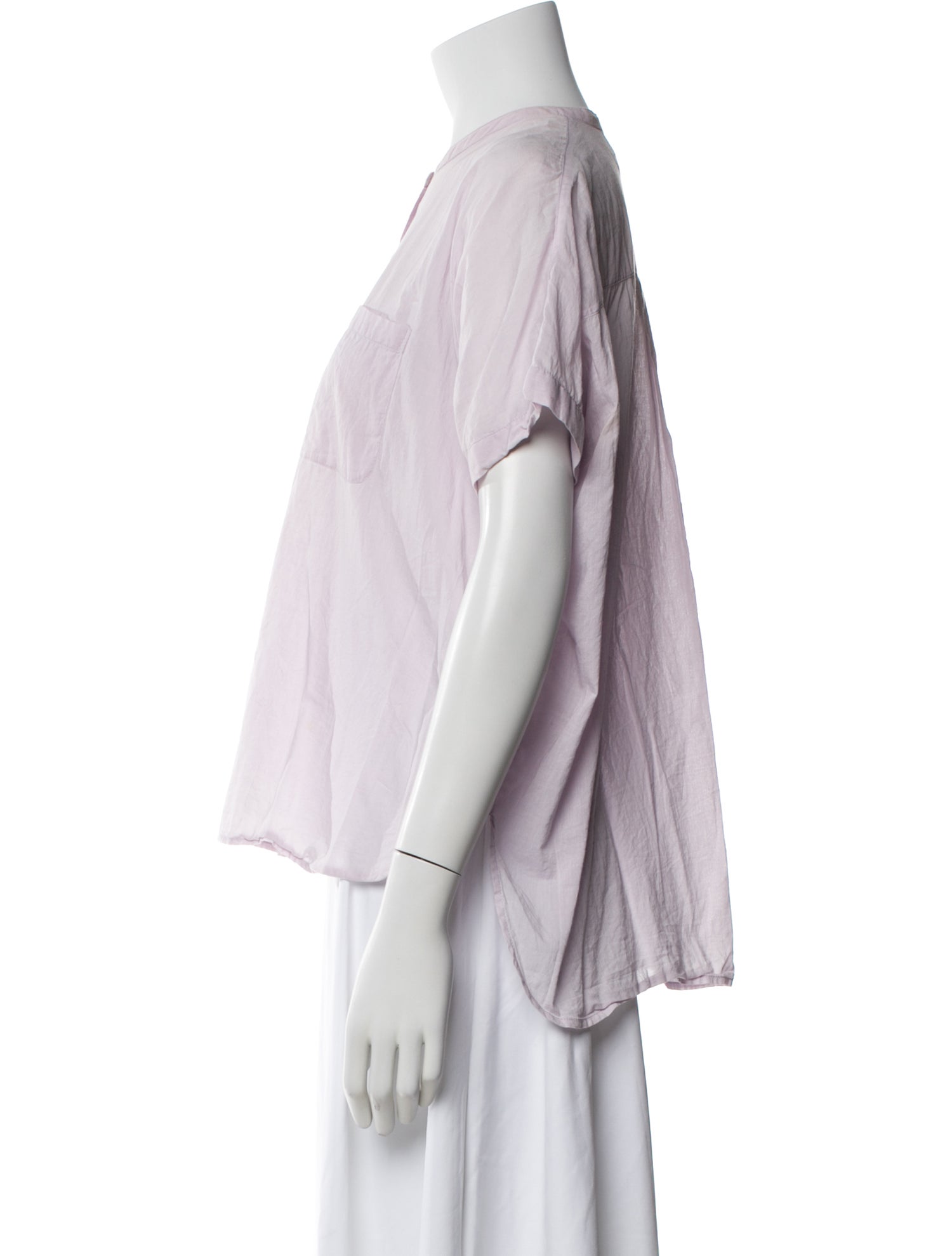 M.PATMOS Short Sleeve Button-Up Top
