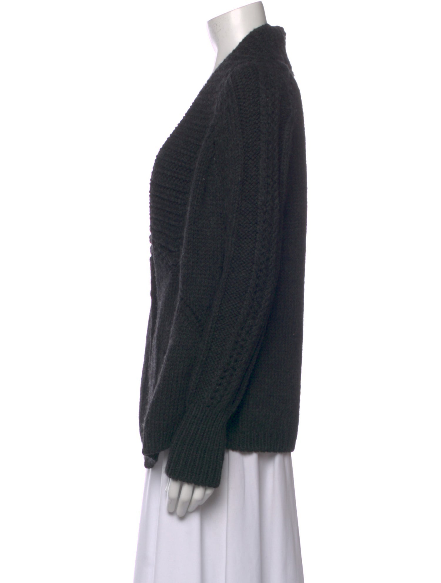 M.PATMOS Merino Wool Open Front Sweater