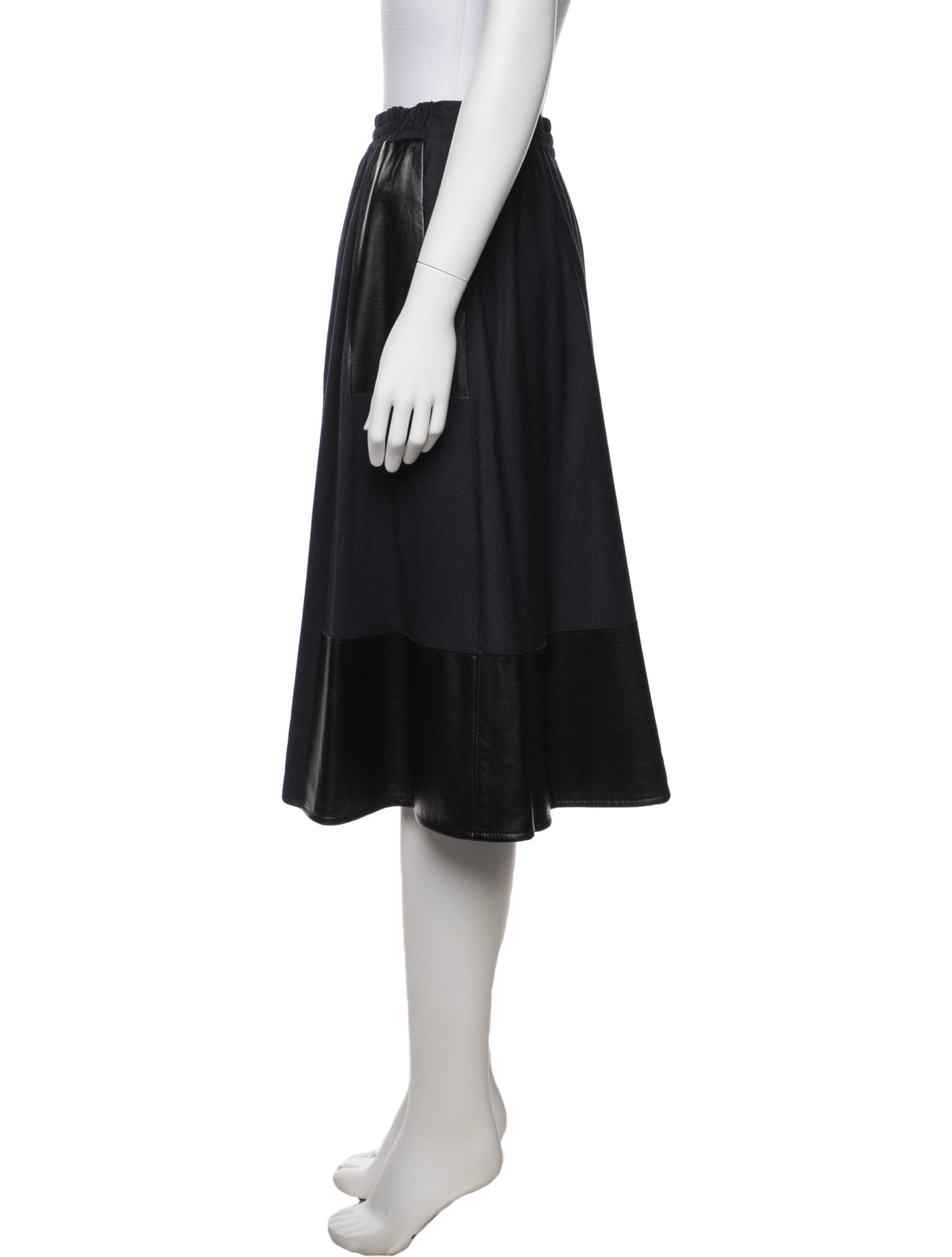 M.PATMOS Wool Knee-Length Skirt