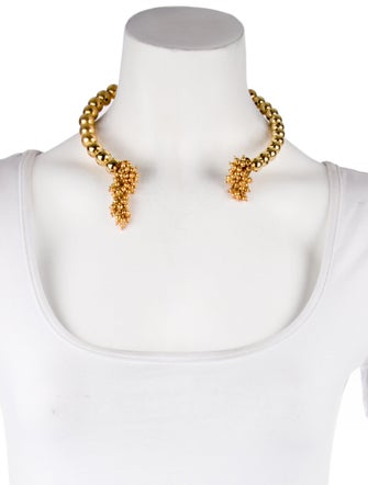 Paula Mendoza One Round Ball Choker Necklace