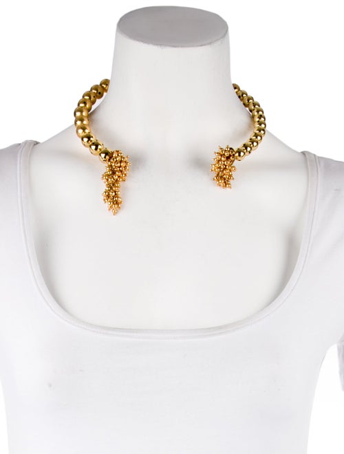 Paula Mendoza One Round Ball Choker Necklace