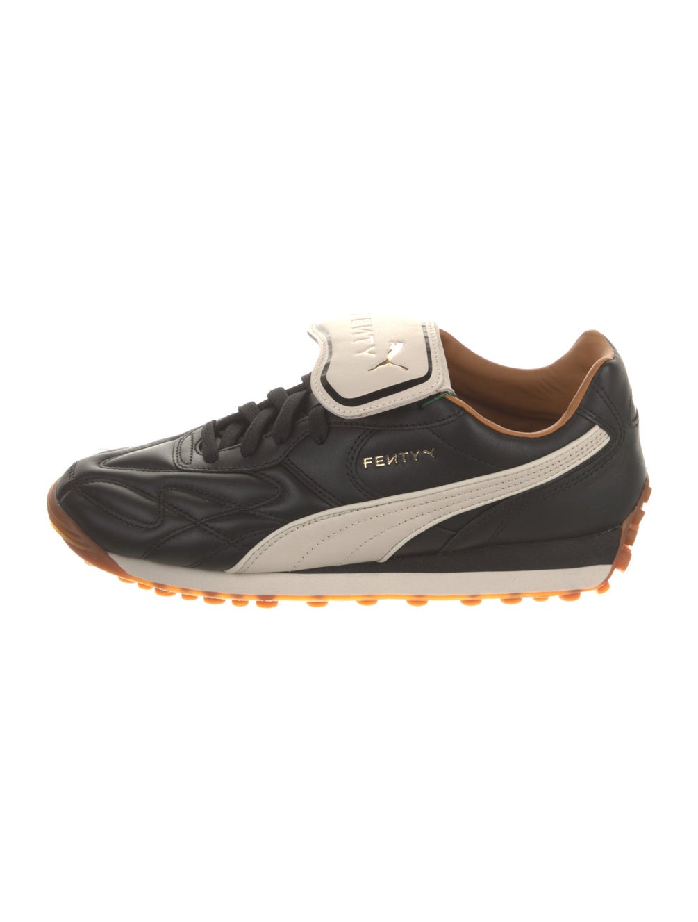 Fenty x Puma Leather Colorblock Pattern Athletic Sneakers w/ Tags Black Sneakers, Shoes