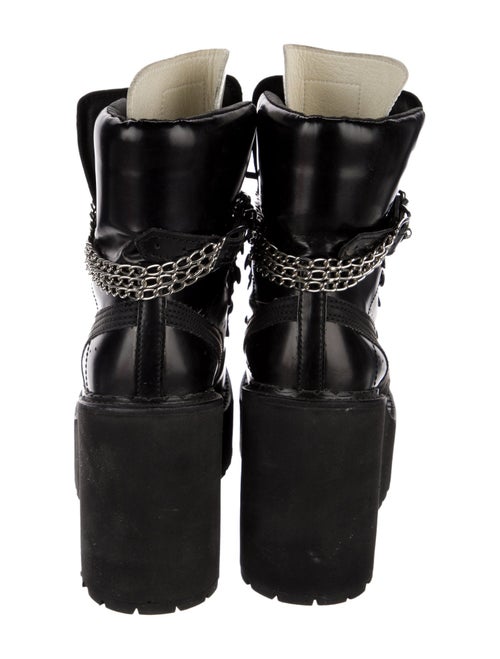 Fenty x Puma Leather Chain-Link Accents Lace-Up Boots