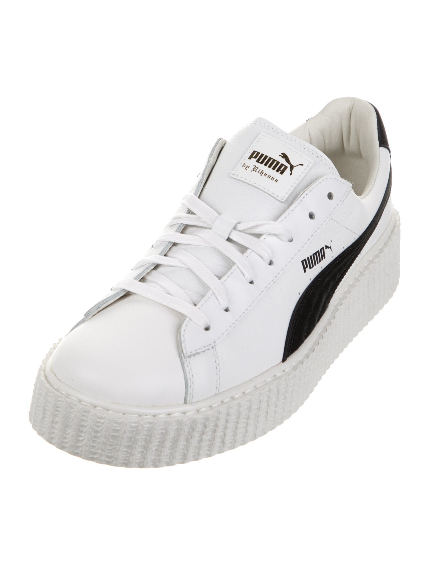 Fenty x Puma Leather Colorblock Pattern Sneakers