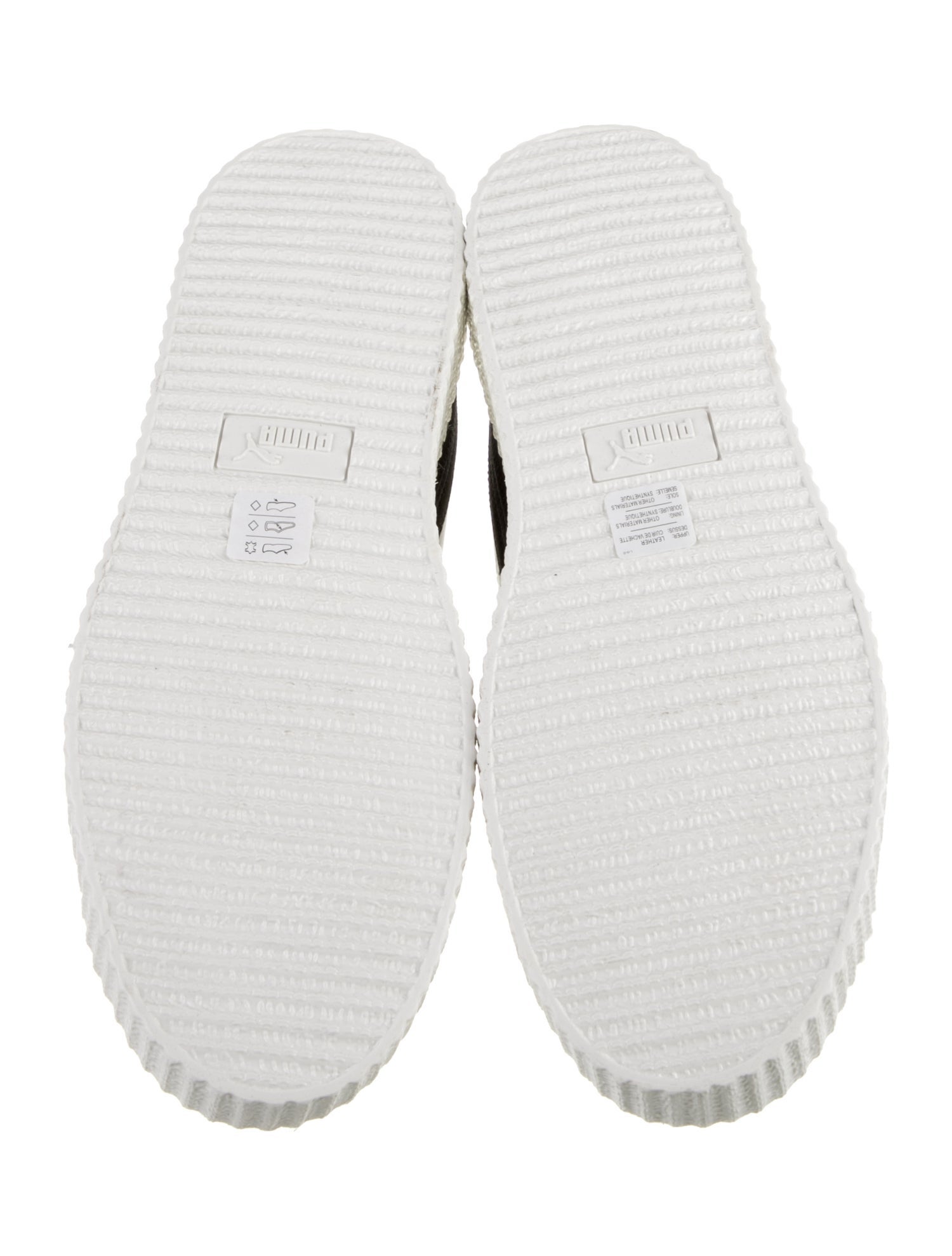 Fenty x Puma Leather Colorblock Pattern Sneakers