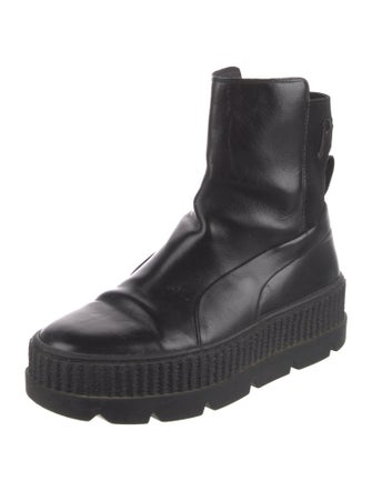 Fenty x Puma Leather Lace-Up Boots