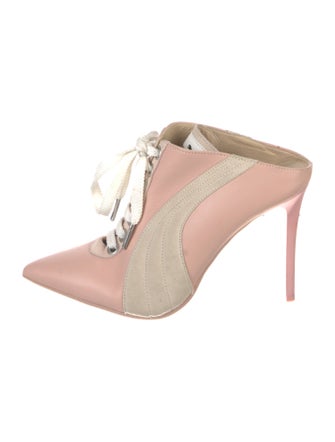 Fenty x Puma Leather Colorblock Pattern Mules