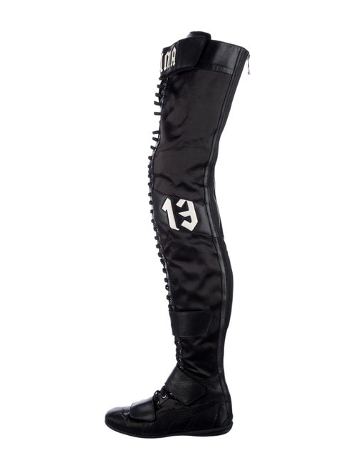 Fenty x Puma Leather Graphic Print Lace-Up Boots