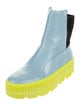 Fenty x Puma Leather Colorblock Pattern Chelsea Boots
