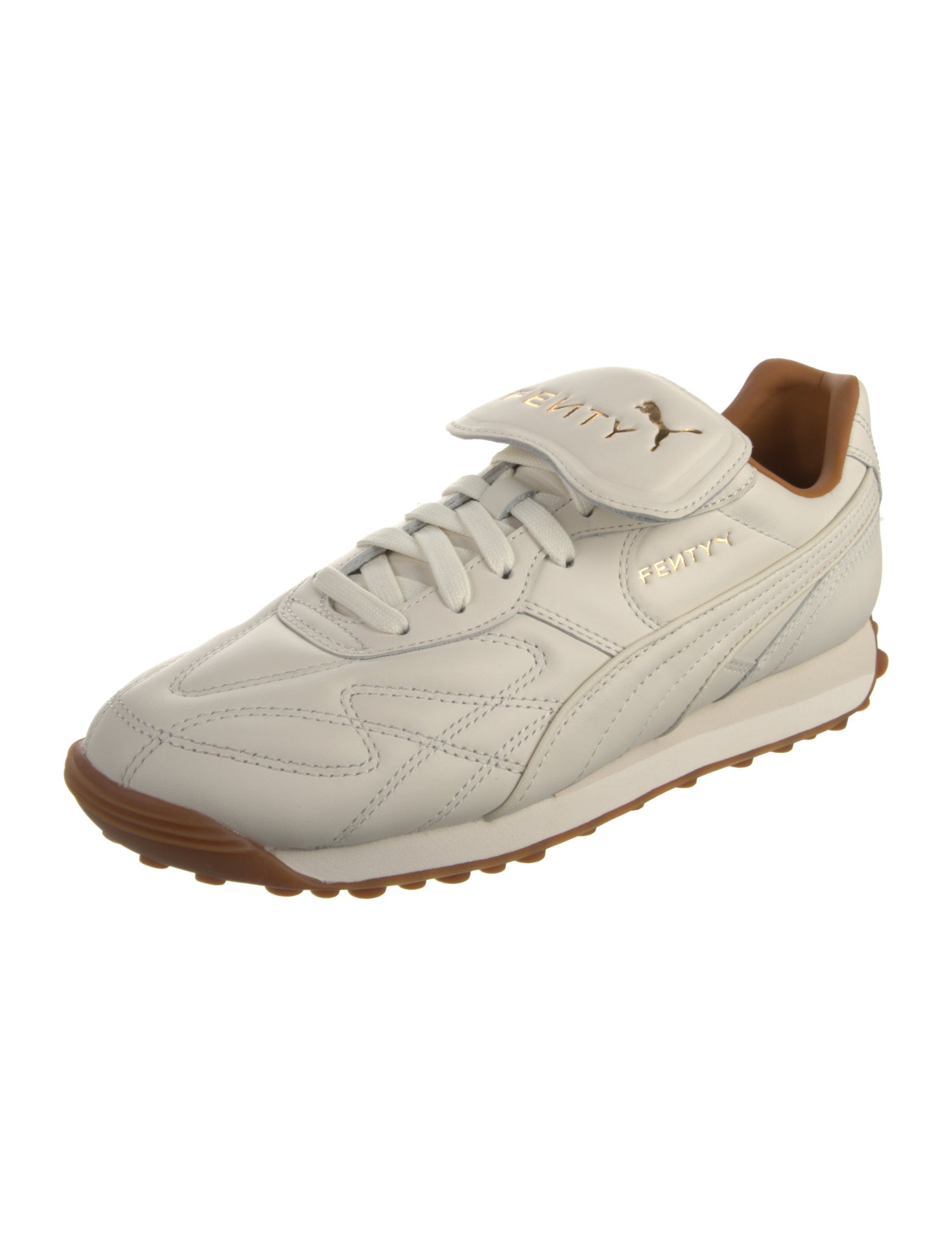 Fenty x Puma Leather Colorblock Pattern Sneakers w/ Tags