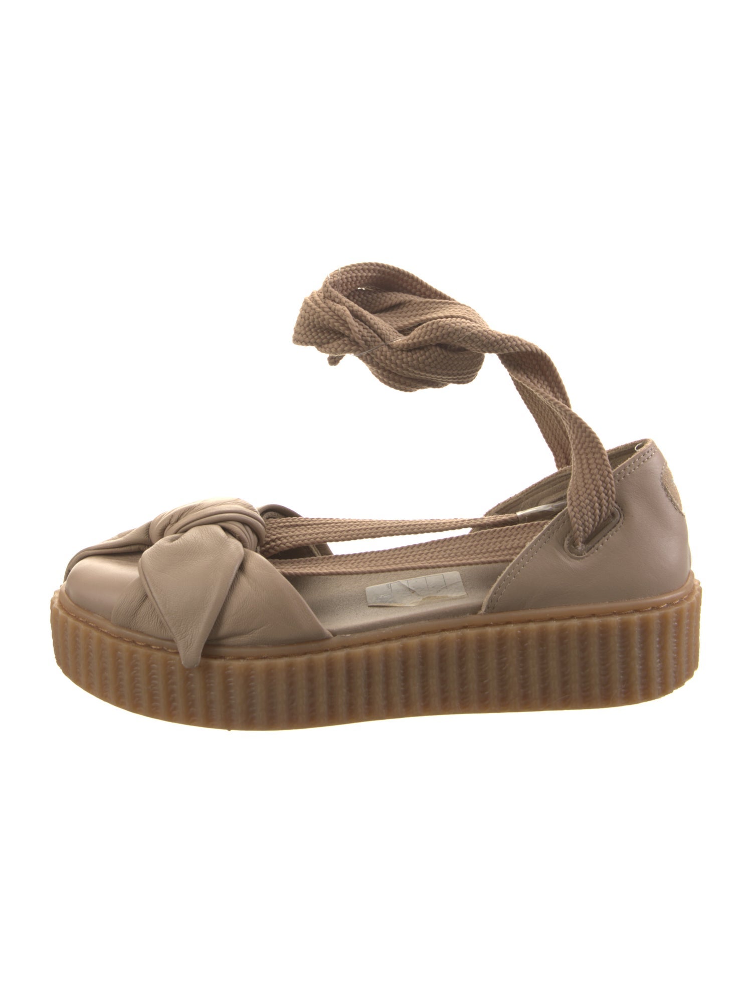 Fenty x Puma Leather Bow Accents D'Orsay Flats