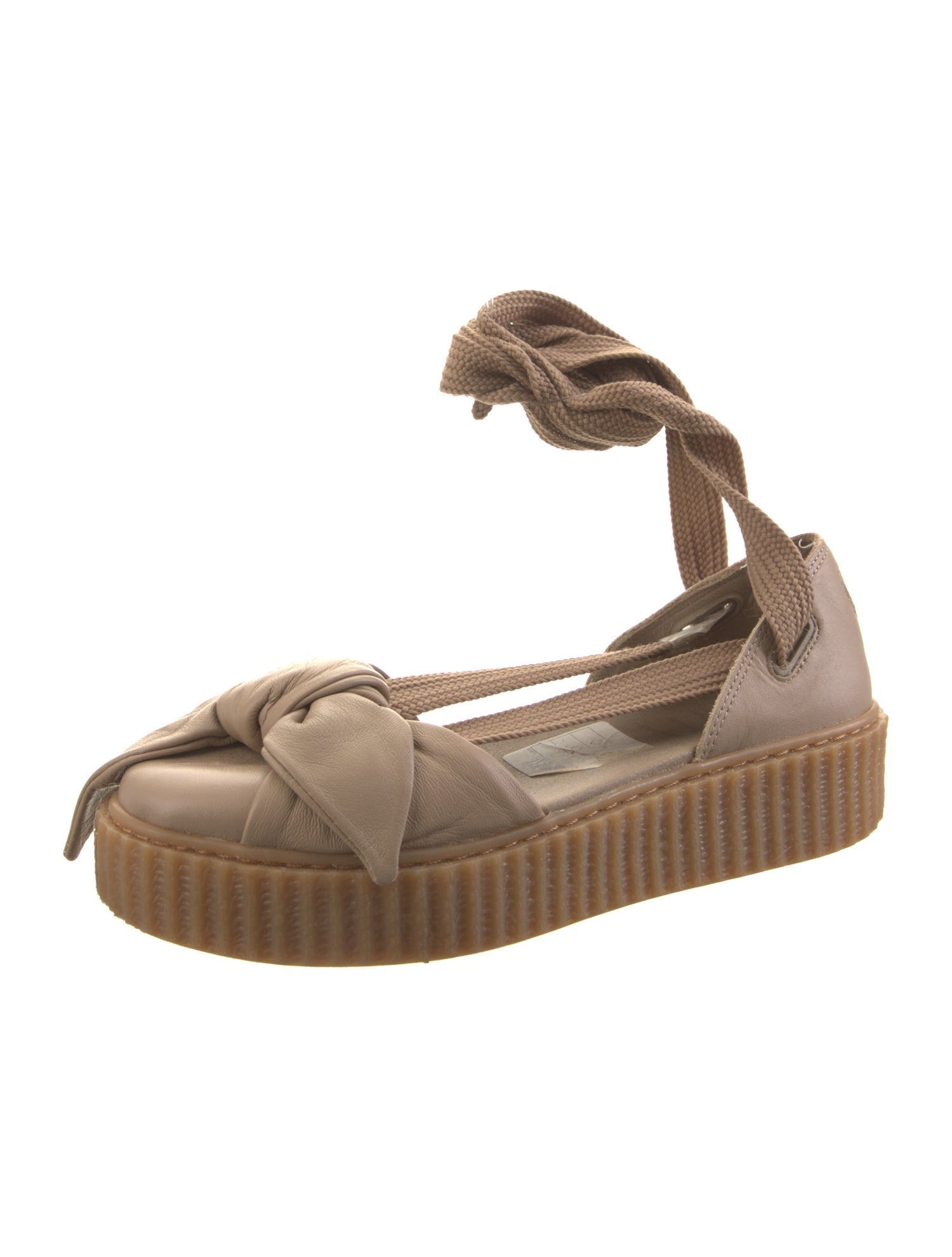 Fenty x Puma Leather Bow Accents D'Orsay Flats