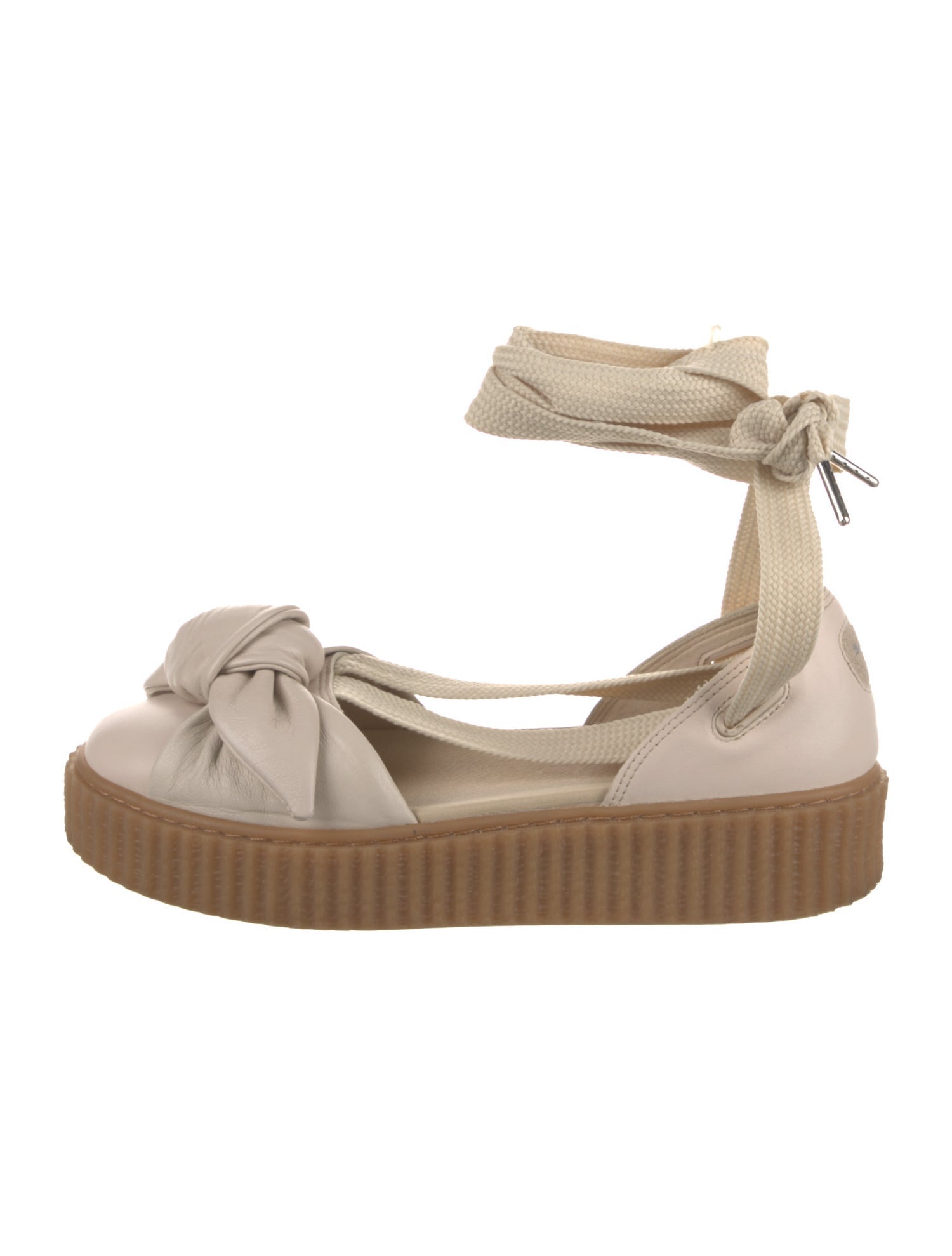 Fenty x Puma Leather Bow Accents D'Orsay Flats