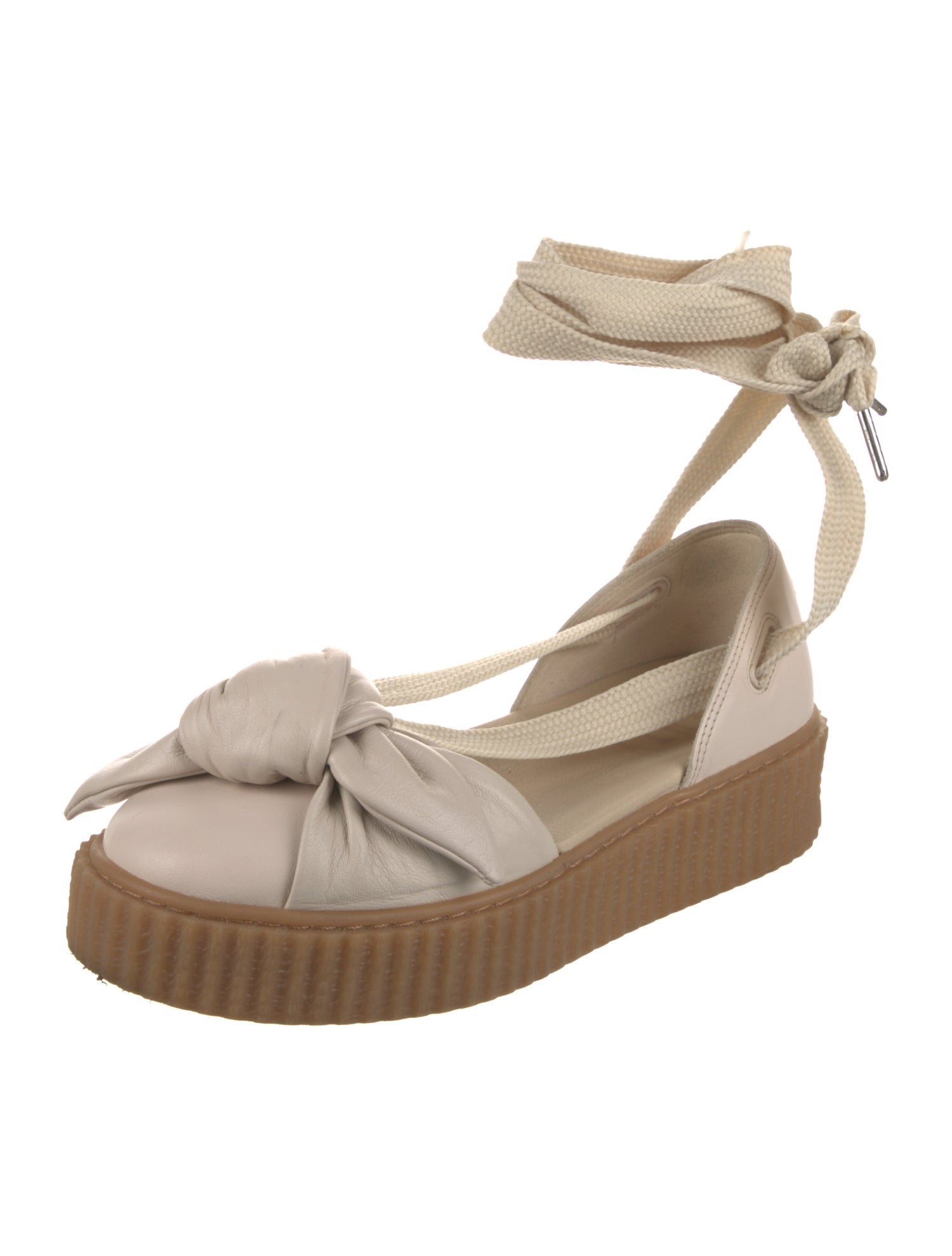 Fenty x Puma Leather Bow Accents D'Orsay Flats