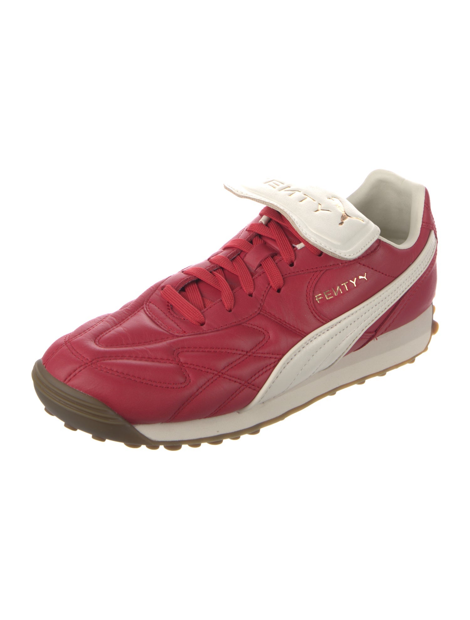 Fenty x Puma Leather Colorblock Pattern Sneakers