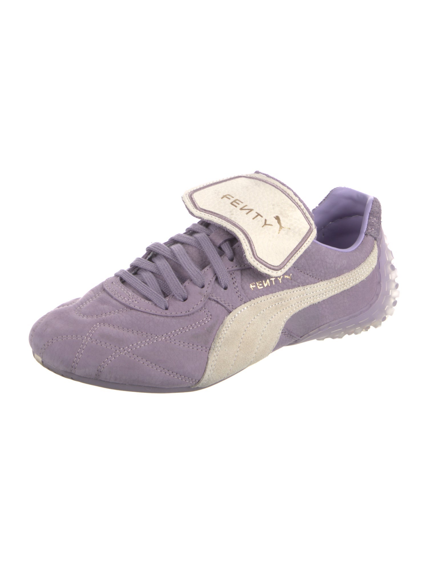 Fenty x Puma Leather Colorblock Pattern Athletic Sneakers