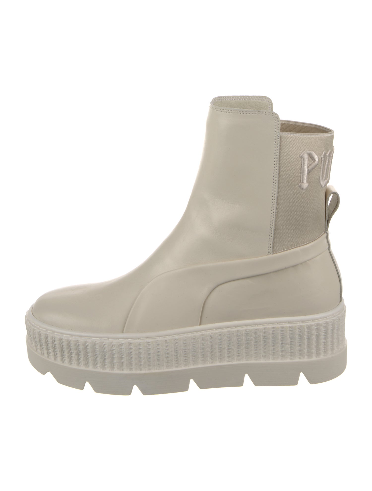 Fenty x Puma Leather Embroidered Accent Chelsea Boots