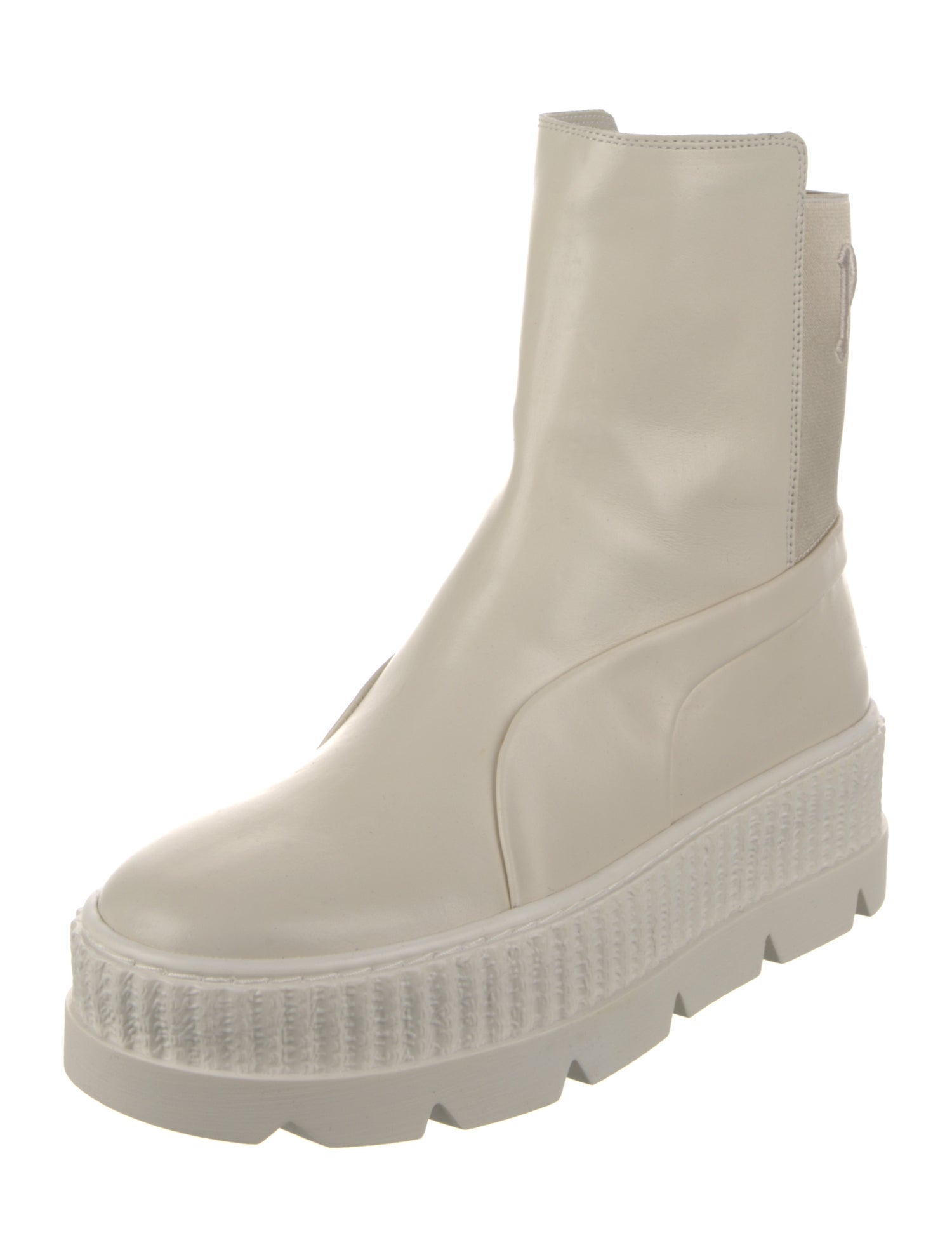 Fenty x Puma Leather Embroidered Accent Chelsea Boots