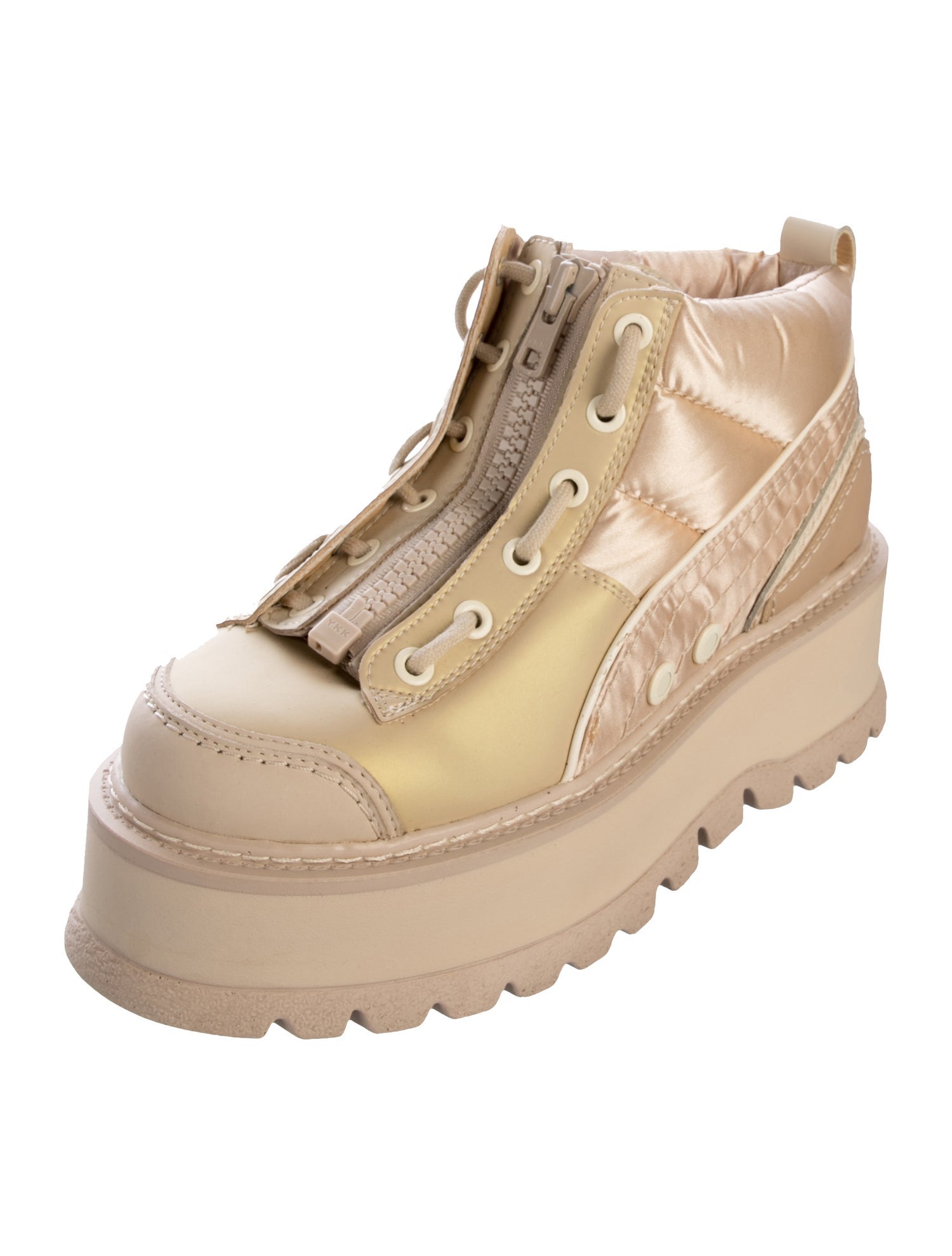 Fenty x Puma Nylon Colorblock Pattern Boots