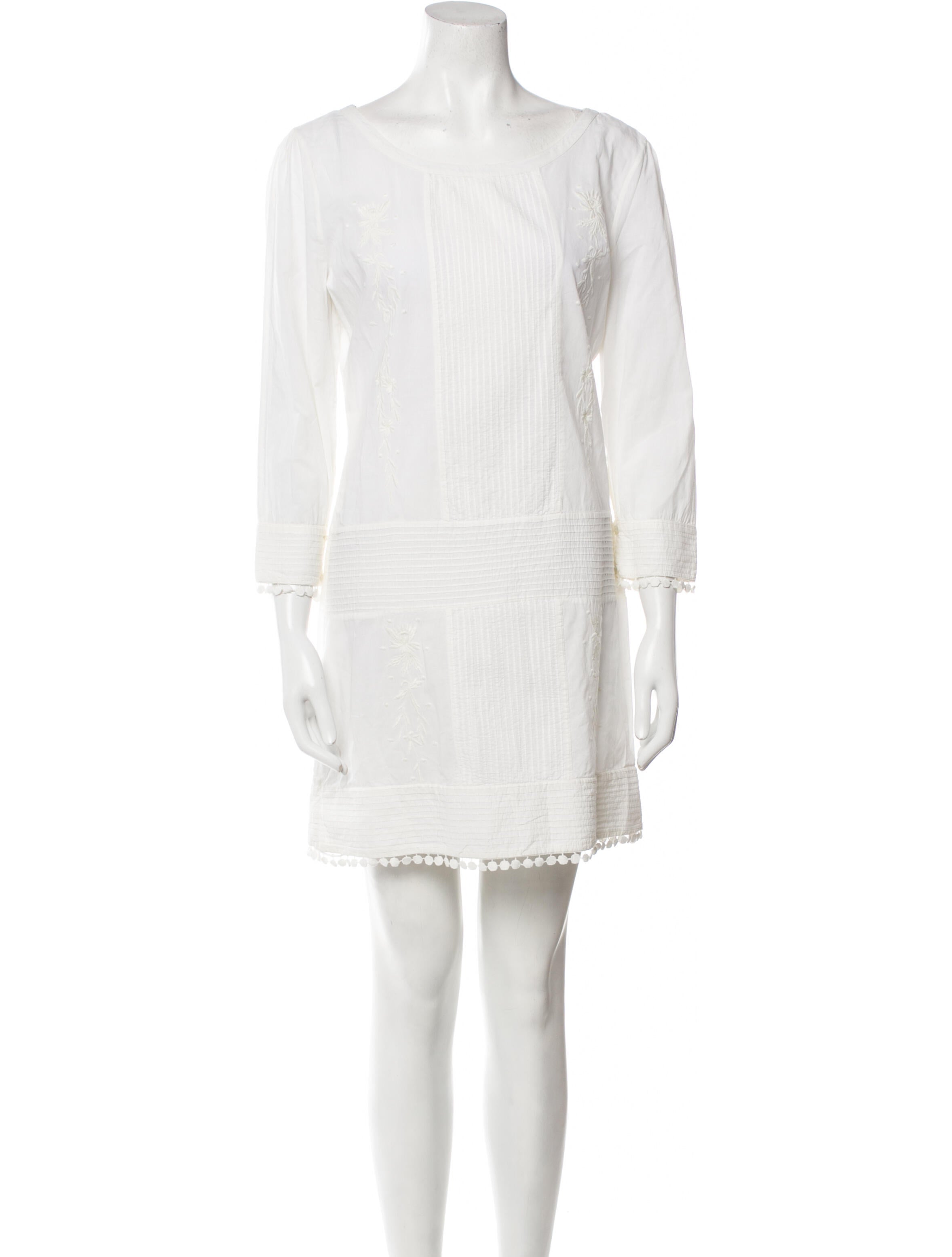 Pam & Gela Bateau Neckline Mini Dress