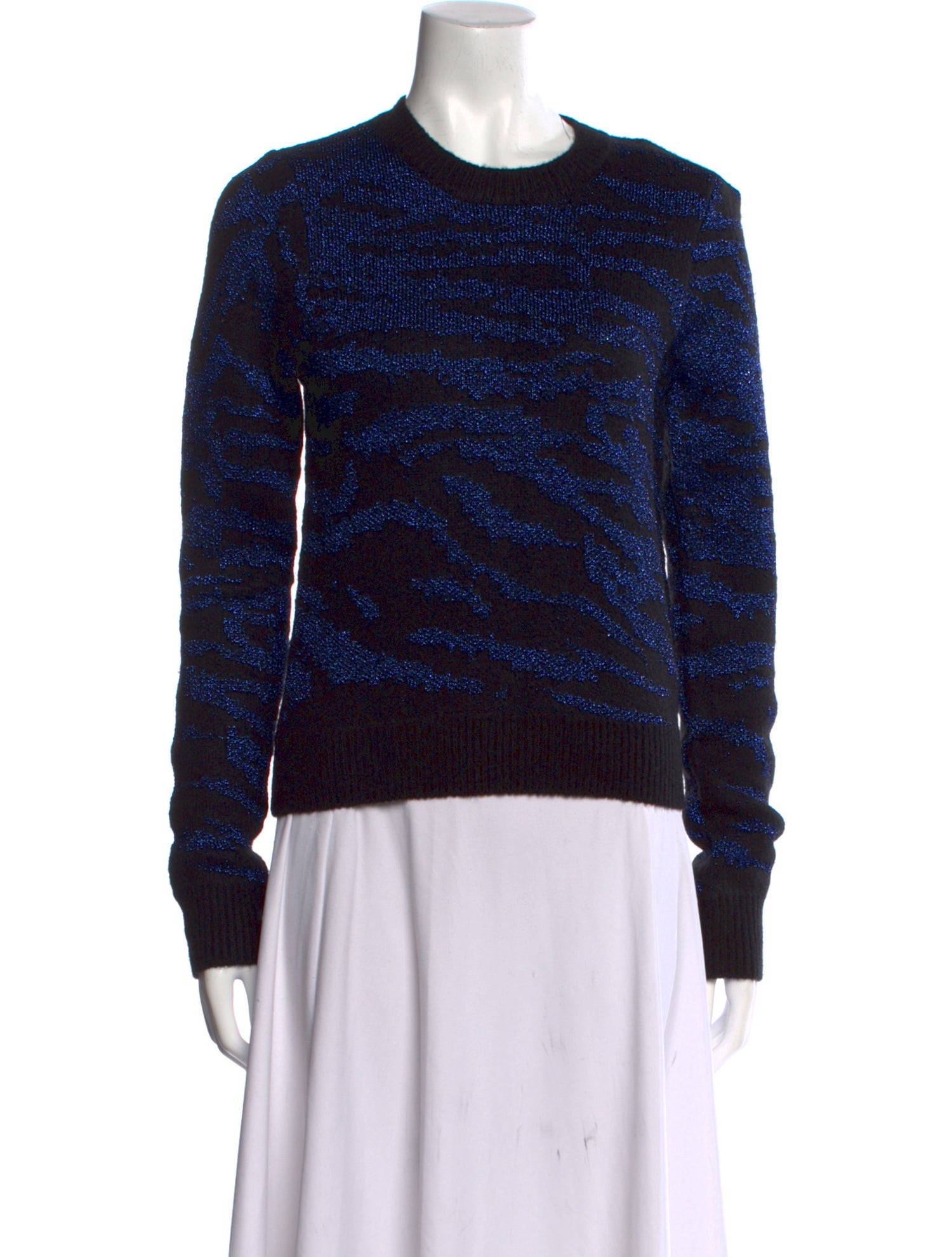 Pam & Gela Printed Crew Neck Sweater