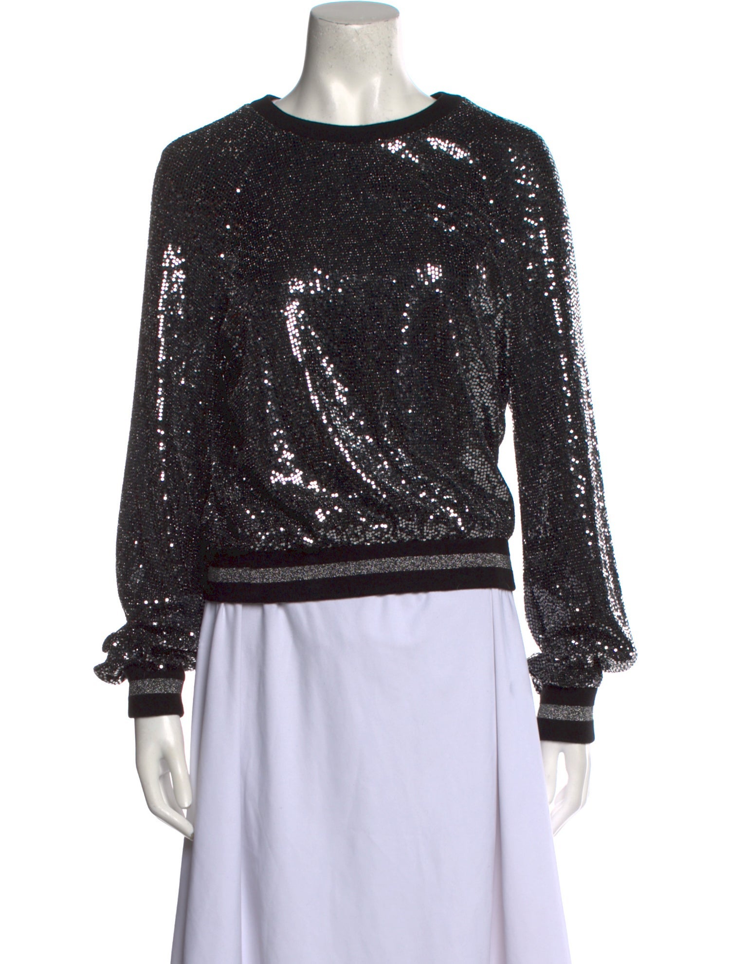 Pam & Gela Nylon Crew Neck Sweater