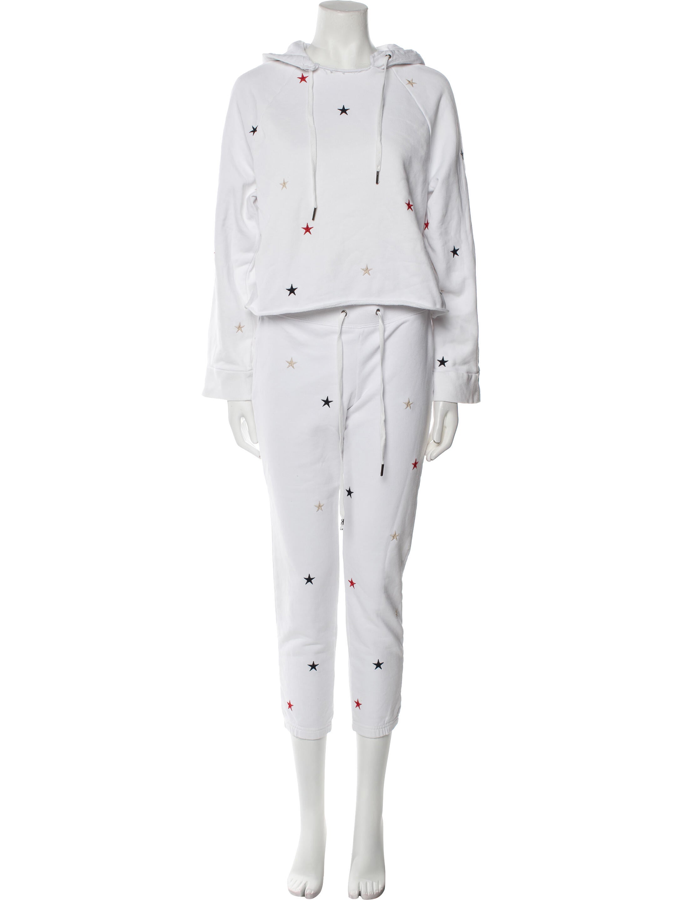 Pam & Gela Printed Embroidered Accent Pant Set