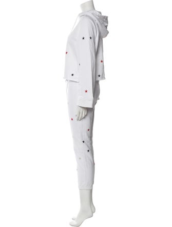 Pam & Gela Printed Embroidered Accent Pant Set