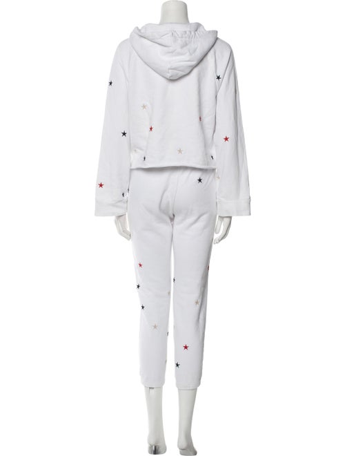 Pam & Gela Printed Embroidered Accent Pant Set