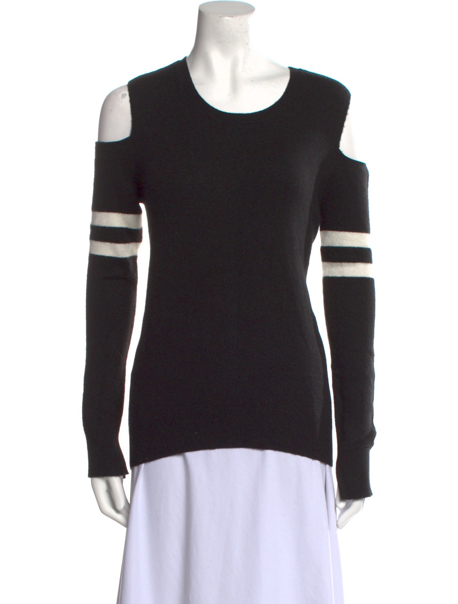 Pam & Gela Striped Scoop Neck Sweater