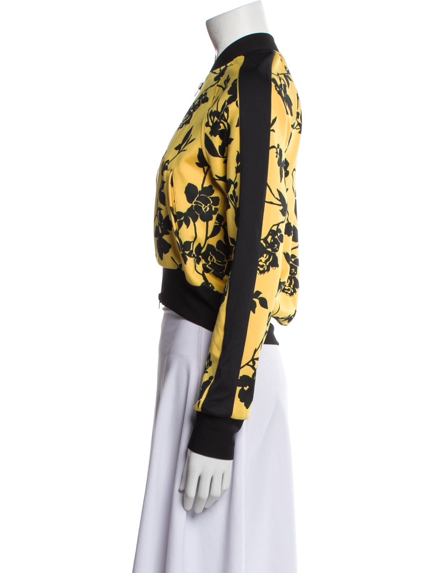 Pam & Gela Floral Print Bomber Jacket