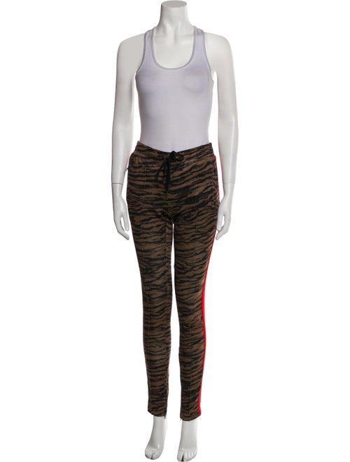 Pam & Gela Animal Print Grosgrain Trim Pant Set