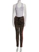 Pam & Gela Animal Print Grosgrain Trim Pant Set