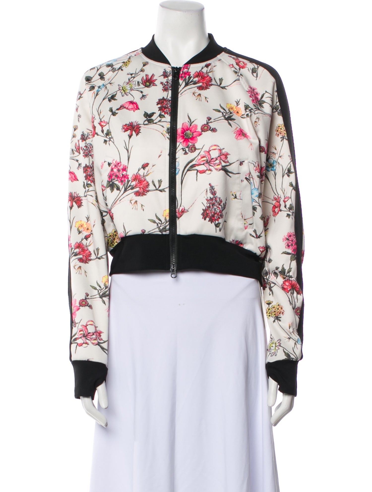 Pam & Gela Floral Print Bomber Jacket
