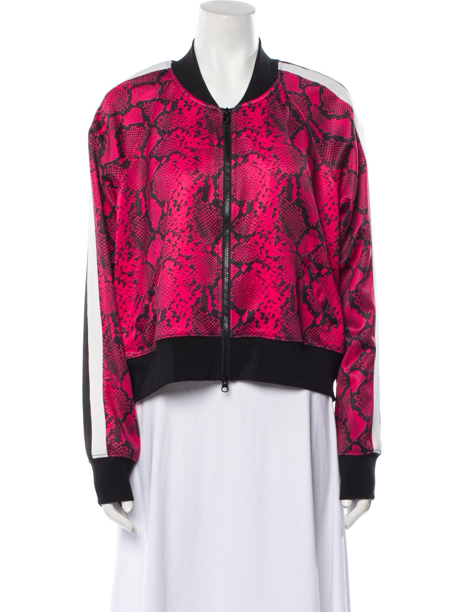 Pam & Gela Animal Print Bomber Jacket