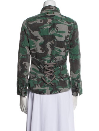 Pam & Gela Floral Print Utility Jacket