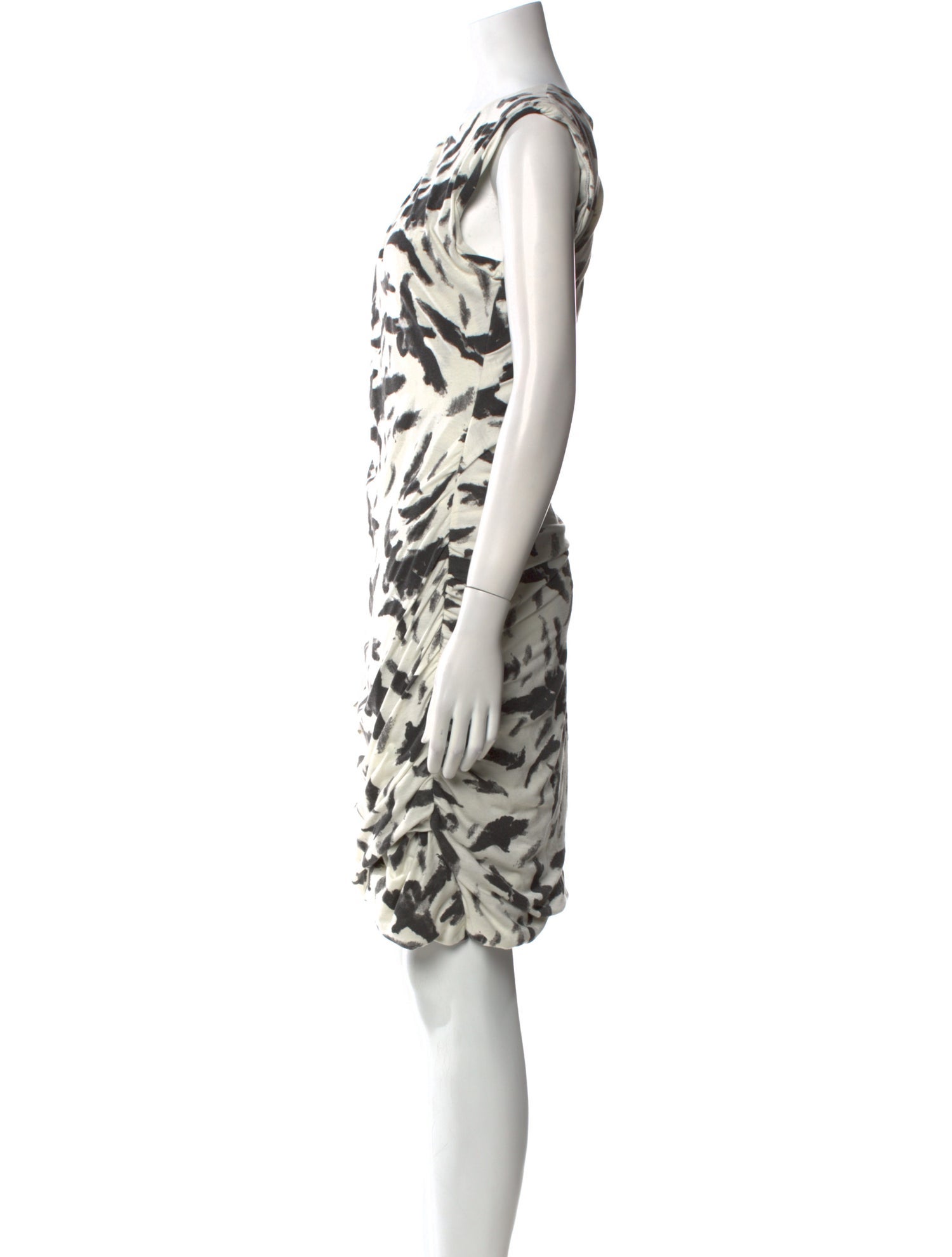 Pam & Gela Animal Print Knee-Length Dress