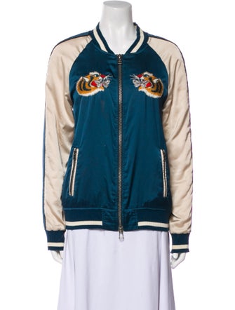 Pam & Gela Graphic Print Bomber Jacket