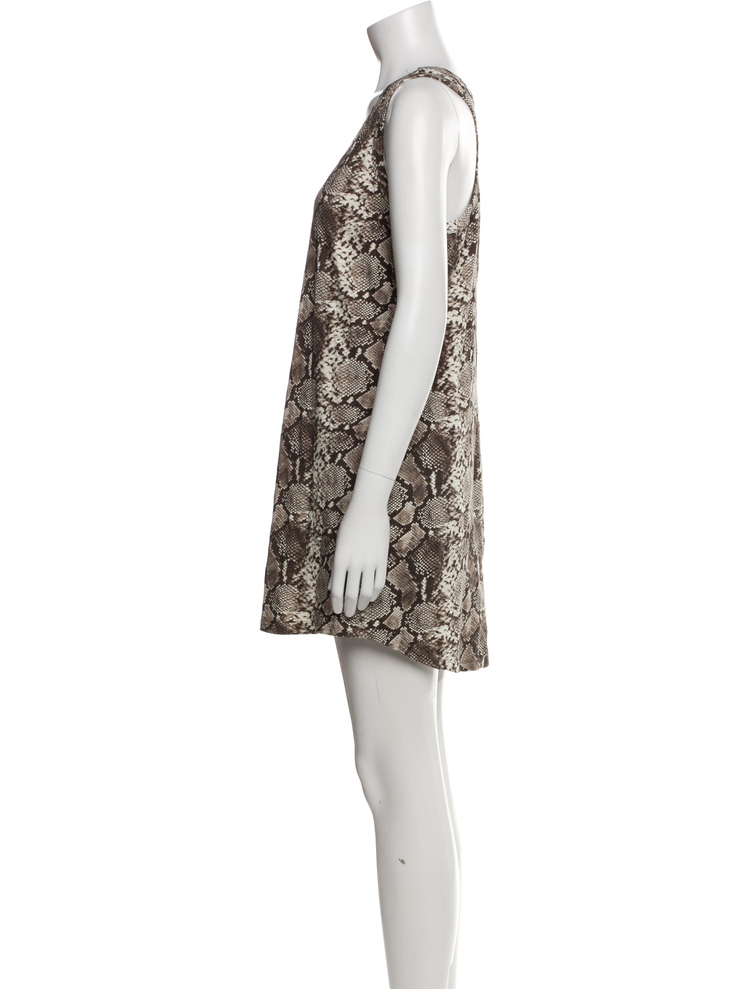 Pam & Gela Animal Print Mini Dress