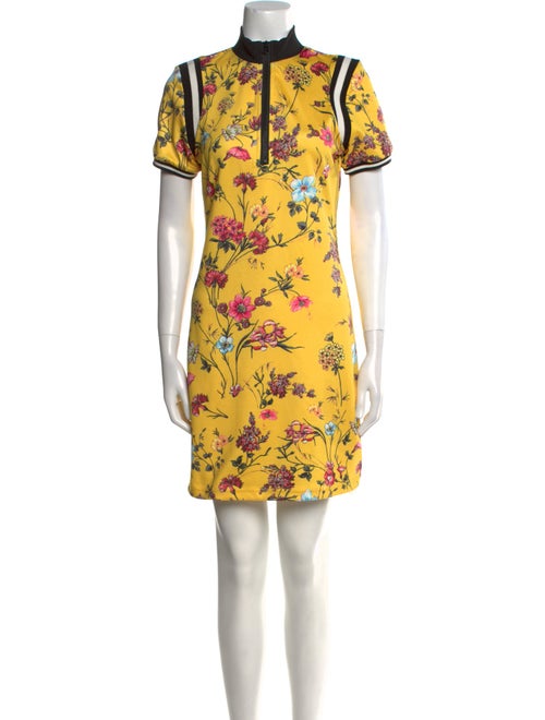 Pam & Gela Floral Print Mini Dress